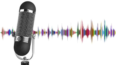 podcast, microphone, wave